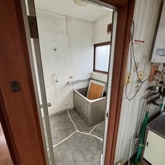 ステンレスの浴槽（全部で3つ有り）譲ります。石油風呂釜（動作確認未実施）も可能【北海道　むかわ町】の画像