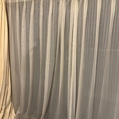 カーテン、レースのカーテンの画像