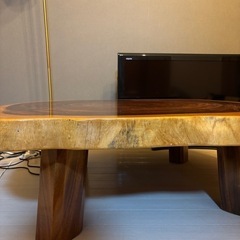 モンキーポッド　輪切り　ローテーブルの画像