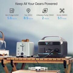 ポータブル発電機 NEO300 Pro 非常用発電機 307.2Wh 高出力600W(サージ1200W)大容量 バックアップ電源 純正弦波 リン酸鉄 AC100V 50Hz/60Hz対応 太陽光発電機 家庭アウトドア両用 キャンプ用 災害用 防災グッズ 地震停電対応 小型発電機の画像