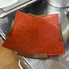 竹細工　菓子器　花瓶カバーの画像