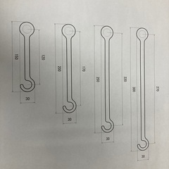 ハイエース 約12〜27cm 車用ドアストッパー4本セット ドアロックリアゲートの画像