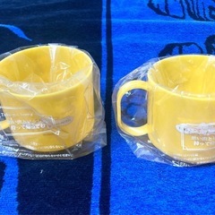 ディズニーランドホテル　子供用　イエロー　プラスチックコップ:2個セット☆未開封:ディズニー：ミッキー＆ミニーの画像