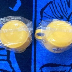 ディズニーランドホテル　子供用　イエロー　プラスチックコップ:2個セット☆未開封:ディズニー：ミッキー＆ミニーの画像