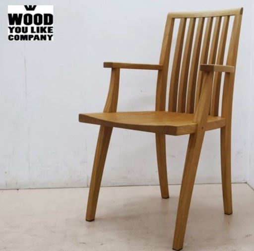【WOOD YOU LIKE COMPANY】ウッド ユー ライク カンパニー アームチェア/ダイニングチェア/椅子　無垢