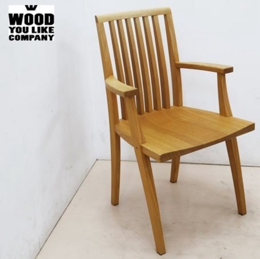 【WOOD YOU LIKE COMPANY】ウッド ユー ライク カンパニー アームチェア/ダイニングチェア/椅子　無垢