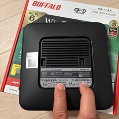 BUFFALO WSR-1800AX4S/DBK Wi-Fi 6ルーターの画像
