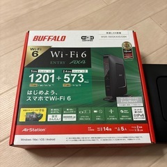 BUFFALO WSR-1800AX4S/DBK Wi-Fi 6ルーターの画像