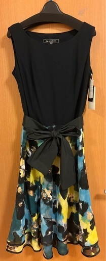 【新品】M'S GRACY Platinum 花柄 ノースリーブフレアワンピ