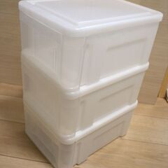 天馬　ポリプロピレン製　積み重ね収納ケース　3個セットの画像