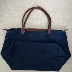 Longchamp トートバッグ 紺色の画像