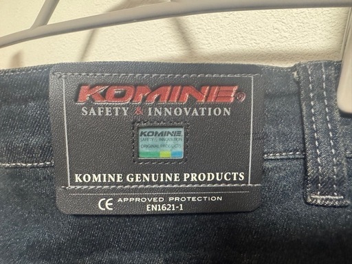 【美品】KOMINE  エニグマライトプロテクトジーンズ　WJ-7325R（サイズ=XL）