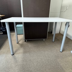 ミーティングテーブル　白　120cmの画像