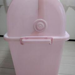 当時物 ハローキティフード付 衣装ケース 収納 BOX レトロ HELLO Kitty ピンク サンリオ レトロ sanrio グッズ インテリアの画像