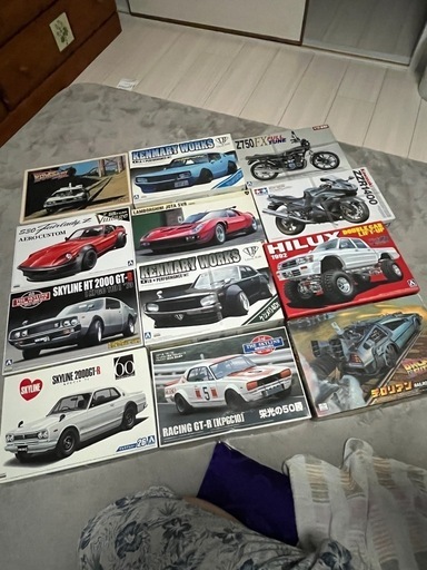 旧車プラモデル　計12台セット　未開封未完成品