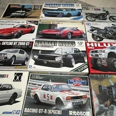 旧車プラモデル　計12台セット　未開封未完成品の画像