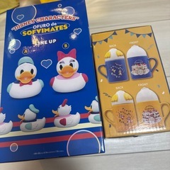 ディズニー ドナルドダック マグカップ おふろでSOFVIMATES 2点セットの画像