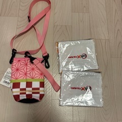 鬼滅の刃　伊之助　オリジナルポーチ 2個　ね豆子　ペットボトルホルダーの画像