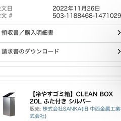 サンカ 【冷やすゴミ箱】CLEAN BOX 20L ふた付き シルバー 冷凍 クリーンボックス 生ごみの画像