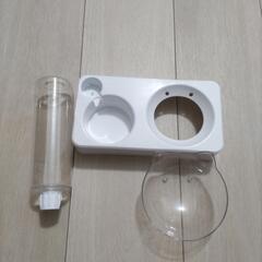 猫用　食器と水飲み器、冷感 マットの画像