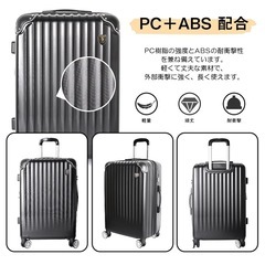 ブラックキャリーケースの画像