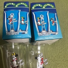 レトロ　ディズニー　グラスセットの画像