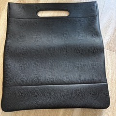 GLOBAL WORK 本革風 2WAY トートバッグ A4収納可 ブラックの画像