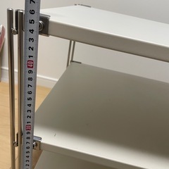 無印　ステンレスユニットシェルフ　ライトグレーの画像