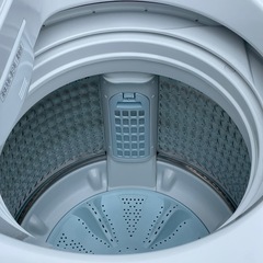 高年式 ! !◇アクア 洗濯機 2024年製 7Kg パワフル洗浄 高濃度クリーン浸透 ワイドガラストップ　強水流モードAQW-V7E4 保証付 ! 美品！高圧洗浄済み ! !の画像