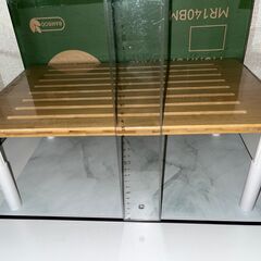 【未使用】PC・モニター台 横幅39.5㎝ 竹製の画像