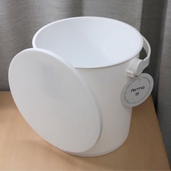 JEJアステージ バケツ フタつき フェルマー 15L ホワイト（未使用） の画像
