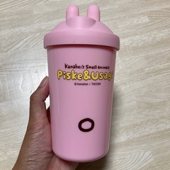 カナヘイ　ピスケ＆うさぎ　タンブラー　ピンク　人気の画像