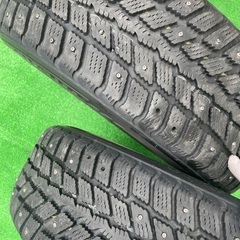 🟣スパイクタイヤ 205/60R16 16インチ スパイクタイヤ＆ホイール 2本！の画像