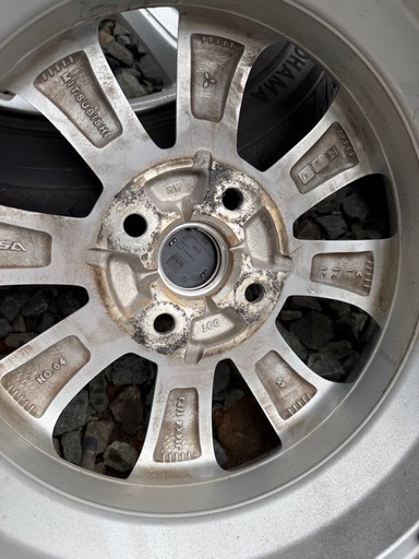 日産デイズ純正アルミホイール4本セット (ウサ太郎) 十文字の