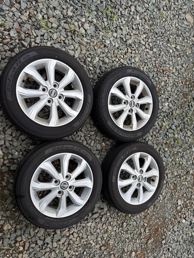 日産デイズ純正アルミホイール4本セット (ウサ太郎) 十文字の