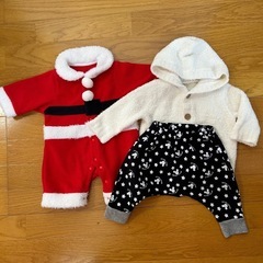 ベビー 服 サンタ  上着 ズボン 肌着 まとめ売りの画像
