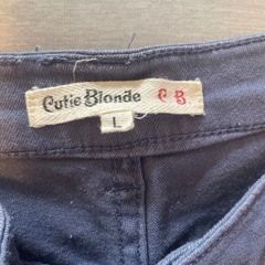 Cutie Blonde グレー ダメージデニム の画像
