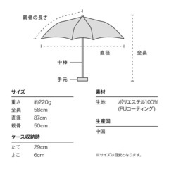 Wpc.晴雨兼用　完全遮光日傘の画像