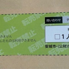 デンパーク　
入園券の画像