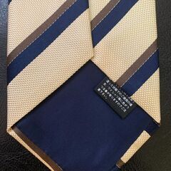 【美品】Grande Arbero シルク100％ ストライプネクタイ 日本製の画像