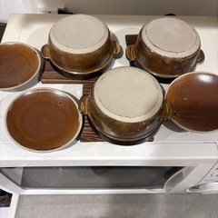 グラタン皿　茶碗蒸し3個セットの画像
