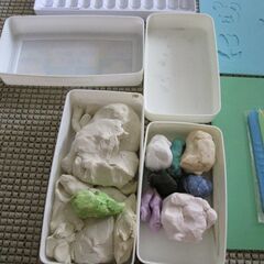 粘土（ケース・ヘラ付），ねんど板，パレット，蓄光紙ねんどセットで♪の画像