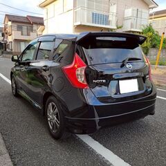 ノートライダー（特別仕様車）H25　車検8/9　走行58000ｋ　社外メモリーナビ＆フルセグＴＶ＆カラーバックカメラ　専用エアロ＆オーテック15ＡＷ　の画像