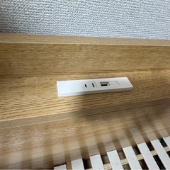 ダブルベッド　すのこベッド　フレームのみ　　の画像