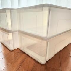 ニトリ　押し入れ収納ケース　4個の画像