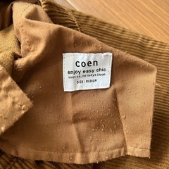coen コーデュロイ生地　ズボン　ブラウンの画像