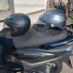 【美品車】スズキ バーグマンストリート125EX ブラック トップケース付きの画像