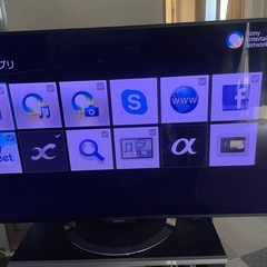 大型55インチ　SONY KDL-55W900A ＋ テレビ台セット  の画像