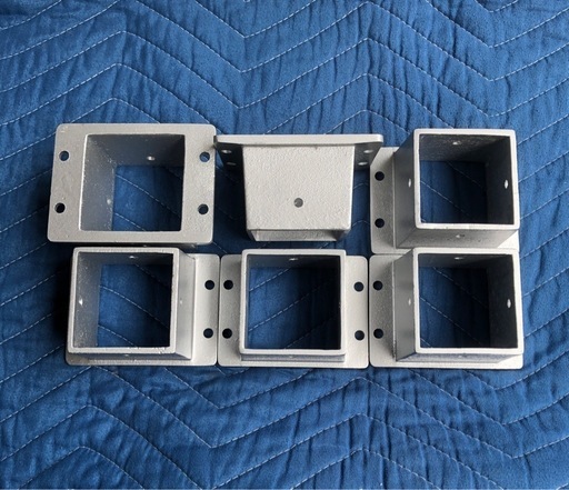 アルミ角材50角用ブラケット【6個】