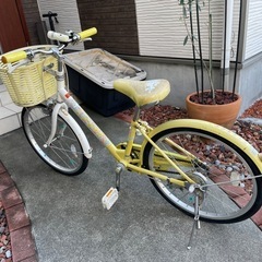 自転車　女の子の画像